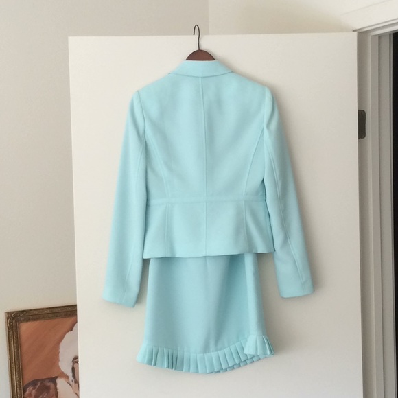 NWOT Calvin Klein Sky Blue Blazer Skirt Set, 2 - Picture 4 of 7
